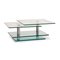 Table Basse K500 en Verre et Chrome par Ronald Schmitt 1