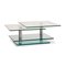 Tavolino da caffè K500 in vetro e metallo cromato di Ronald Schmitt, Immagine 1
