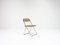Vintage Woven Wicker and Walnut Plia Chair by Giancarlo Piretti 10