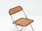 Vintage Woven Wicker and Walnut Plia Chair by Giancarlo Piretti, Image 5