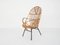 Rattan Lounge Chair by Rohe Noordwolde, The Netherlands 1950s 1