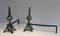 Bronze and Wrought Iron Eiffel Tower Andirons, France, 1900s, Set of 2, Image 5