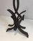 Wrought Iron Andirons by Raymond Subes, France, 1940s, Set of 2 8