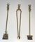 Brass Fire Place Tools on Stand, Italy, 1970s, Set of 3 3