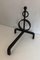 Wrought Iron Andirons, France, 1970s, Set of 2, Image 8