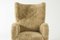 Swedish Sheepskin Lounge Chair, 1930s, Image 6