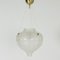 Mid-Century Swedish Glass and Brass Ceiling Light 1