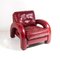 Art Deco Red Leather Armchair 1