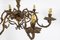 Lámpara de araña de bronce fundido dorado, Imagen 6