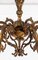 Lámpara de araña de bronce fundido dorado, Imagen 3