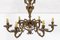 Gilded Cast Bronze Chandelier, Image 7