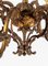 Lámpara de araña de bronce fundido dorado, Imagen 4