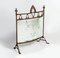 Edwardian Brass Finial Fire Screen 1