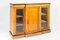 Walnut and Boxwood Inlay Breakfront Cabinet 1