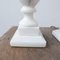 Vintage English White Marble Table Lamps, Set of 2 5