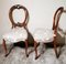 English Victorian Walnut Balloon Back Dining Chairs, Set of 2 15