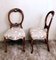 English Victorian Walnut Balloon Back Dining Chairs, Set of 2, Image 11