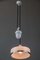 Lámpara de araña Bauhaus ajustable de porcelana con pantalla original, años 20, Imagen 9
