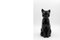 Escultura de cerámica de gato negro, años 70, Imagen 3