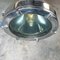 Large Vintage Industrial Aluminium & Glass Ceiling Lamp, 1980s, Image 12