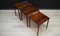 Rosewood Nesting Tables, 1970s, Set of 3 5