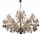 Large Vintage Murano Glass 16-Light Chandelier with Crystals, 1960s 10