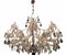 Large Vintage Murano Glass 16-Light Chandelier with Crystals, 1960s, Image 10