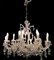 Large Vintage Murano Glass 16-Light Chandelier with Crystals, 1960s 12