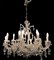 Large Vintage Murano Glass 16-Light Chandelier with Crystals, 1960s, Image 12