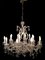 Large Vintage Murano Glass 16-Light Chandelier with Crystals, 1960s 11