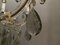 Lampadario grande vintage in vetro di Murano con cristalli, anni '60, Immagine 8