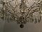 Large Vintage Murano Glass 16-Light Chandelier with Crystals, 1960s 7