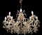 Large Vintage Murano Glass 16-Light Chandelier with Crystals, 1960s 5