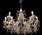 Large Vintage Murano Glass 16-Light Chandelier with Crystals, 1960s, Image 5