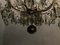 Large Vintage Murano Glass 16-Light Chandelier with Crystals, 1960s 9