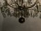 Large Vintage Murano Glass 16-Light Chandelier with Crystals, 1960s, Image 9