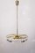 Lámpara de araña austriaca de latón y cristal, años 60, Imagen 3