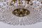 Austrian Brass & Crystal Chandelier, 1960s 7