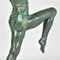 Art Deco Tänzerin Tischlampe mit Tasse von Max le Verrier, 1930er 5