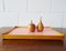 German Wood and Yellow & Pink Formica Tray, 1950s 5