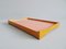 German Wood and Yellow & Pink Formica Tray, 1950s 1