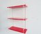 Red & White String Shelf, 1960s 1