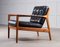 Black Leather USA-75 Easy Chair by Folke Ohlsson for Dux, 1960s, Image 1