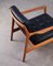 Black Leather USA-75 Easy Chair by Folke Ohlsson for Dux, 1960s 7