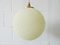 Granule & Brass Orb Ceiling Lamp, 1960s 2