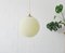 Granule & Brass Orb Ceiling Lamp, 1960s 9