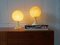 Lampes de Bureau Space Age Granulaires ou Lampes de Chevet, 1960s, Set de 2 3