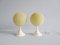 Lampes de Bureau Space Age Granulaires ou Lampes de Chevet, 1960s, Set de 2 1