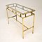 Brass and Glass Console Table, 1960s, Image 3