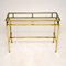Brass and Glass Console Table, 1960s 2